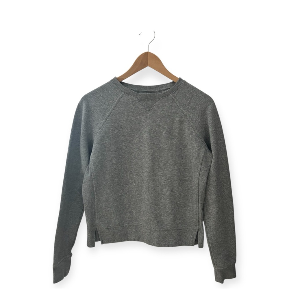 Champion Women's Grey Crew Neck Pullover Split Hem Sweater XS